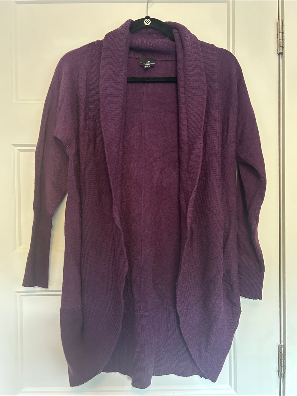 Women's cloud 9 Open-Front Shawl Collar Cardigan - Purple